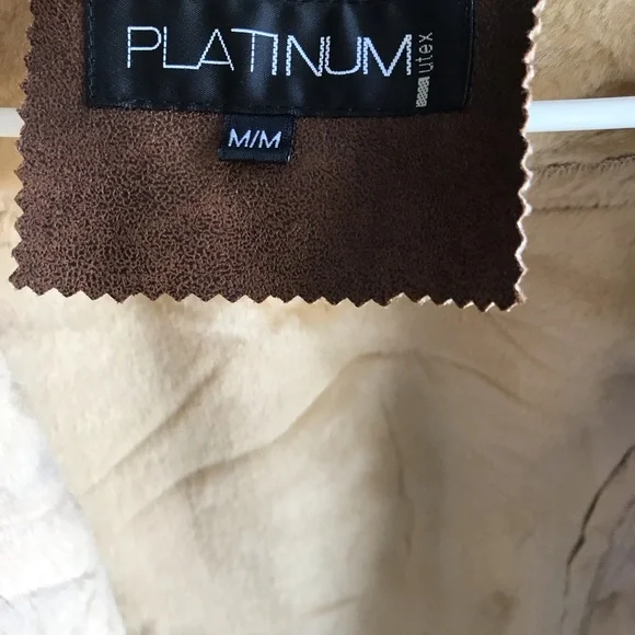 Brown Leather Jacket with Fur Trim - Picture 4 of 5